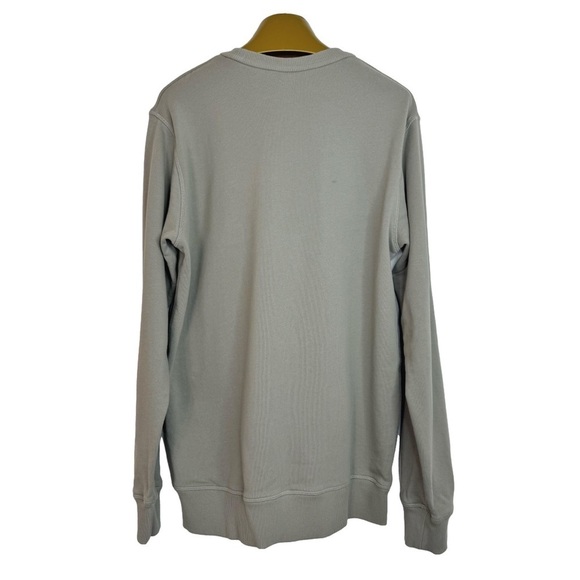 AS COLOUR NWOT Men's Designer Premium Heavy Muted Olive Crew Neck Sweatshirt M - Picture 6 of 6